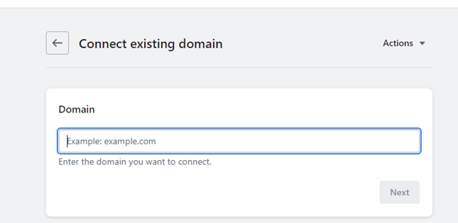 third-party domain to Shopify