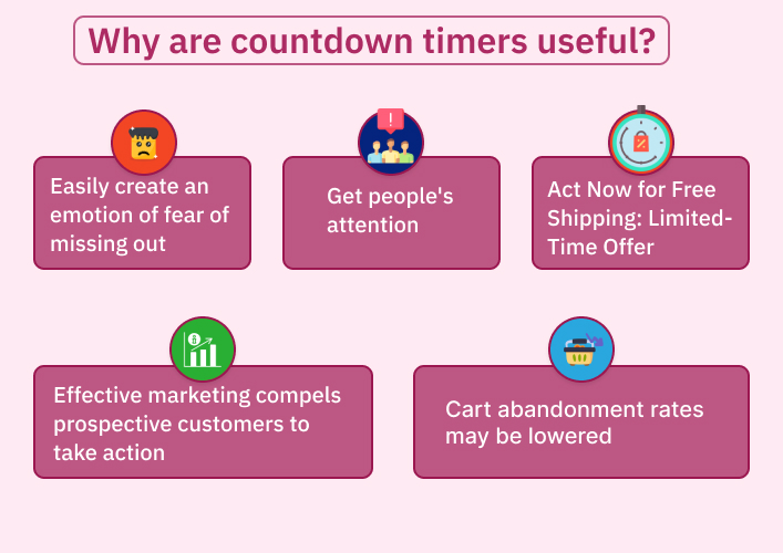 Why are countdown timers useful