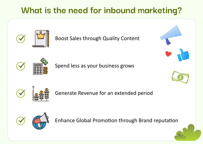 What is the need for inbound marketing?